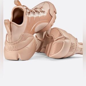 Christian Dior Women’s D-Connect Chunky Nude Technical Fabric Sneakers 37 EU